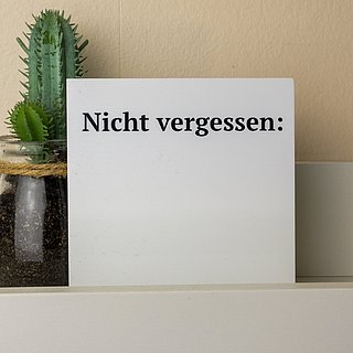 Vergessen nicht!